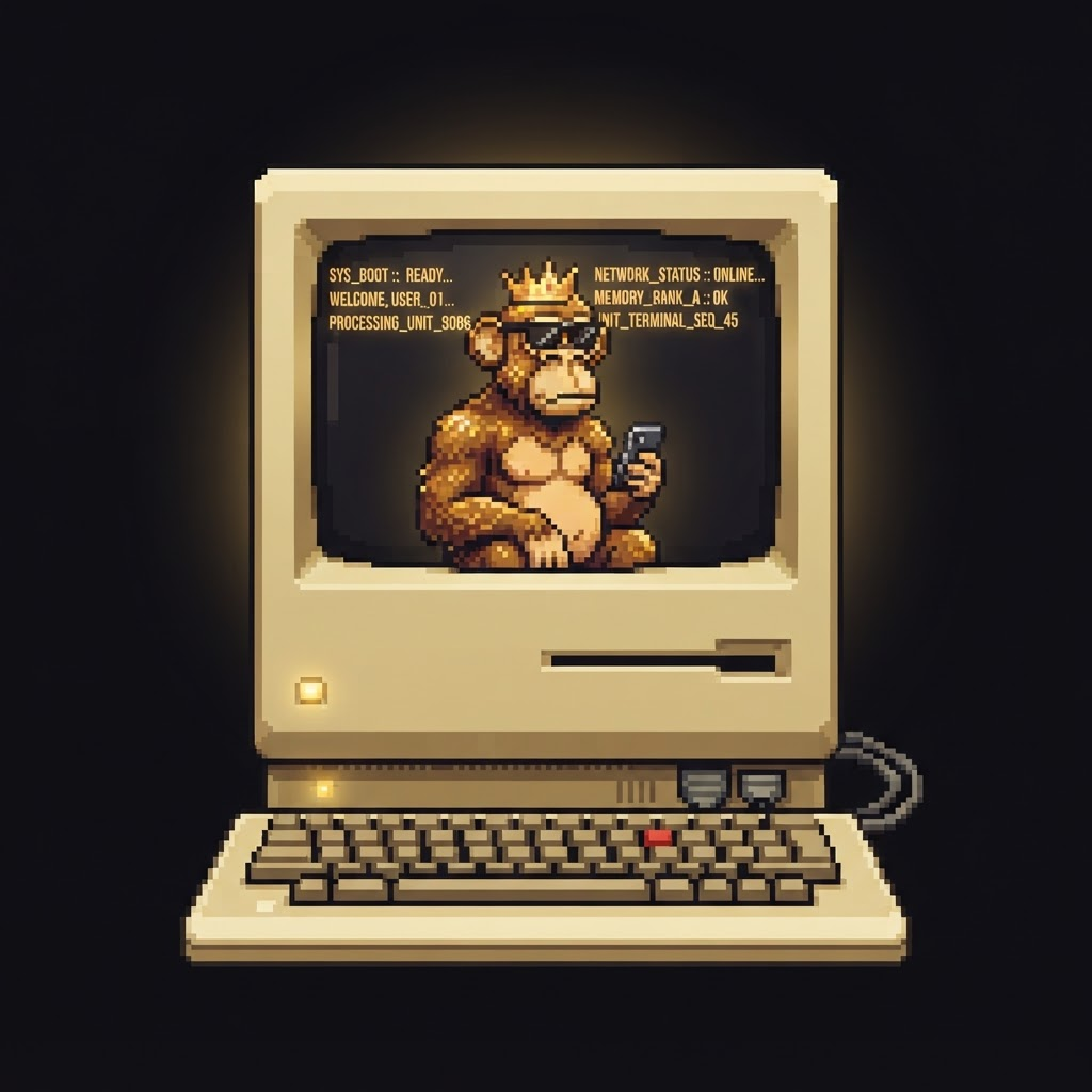 The OTC Edition ape terminal — a one-of-one desk that will never be released